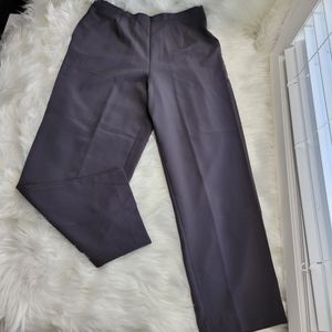 C. K. Studio women 14 grey trouser elastic waistband lightweight pocket vintage